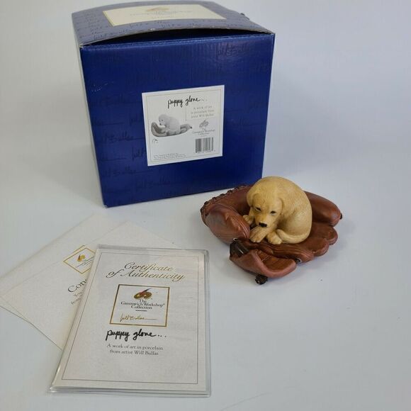 "PUPPY GLOVE" Greenwich Workshop Porcelain - WILL BULLAS - Picture 2 of 9